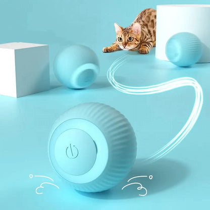 Intelligent Interactive Cat Toys Ball with LED Lights, Cat Toys, Automatic Moving Rolling Ball for Indoor Cats, Cat Automatic Toy